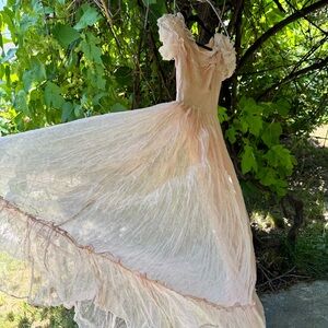 Vintage 1940’s Party Lines by Emma Domb gown maxi party dress AS IS